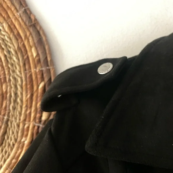 Jou Jou Black Vegan Suede Leather Moto Jacket • M - Picture 4 of 8